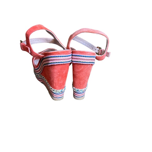 Bright & vibrant multicolored Stuart Weitzman Wedge Sandal Sz. 7 - Picture 3 of 6